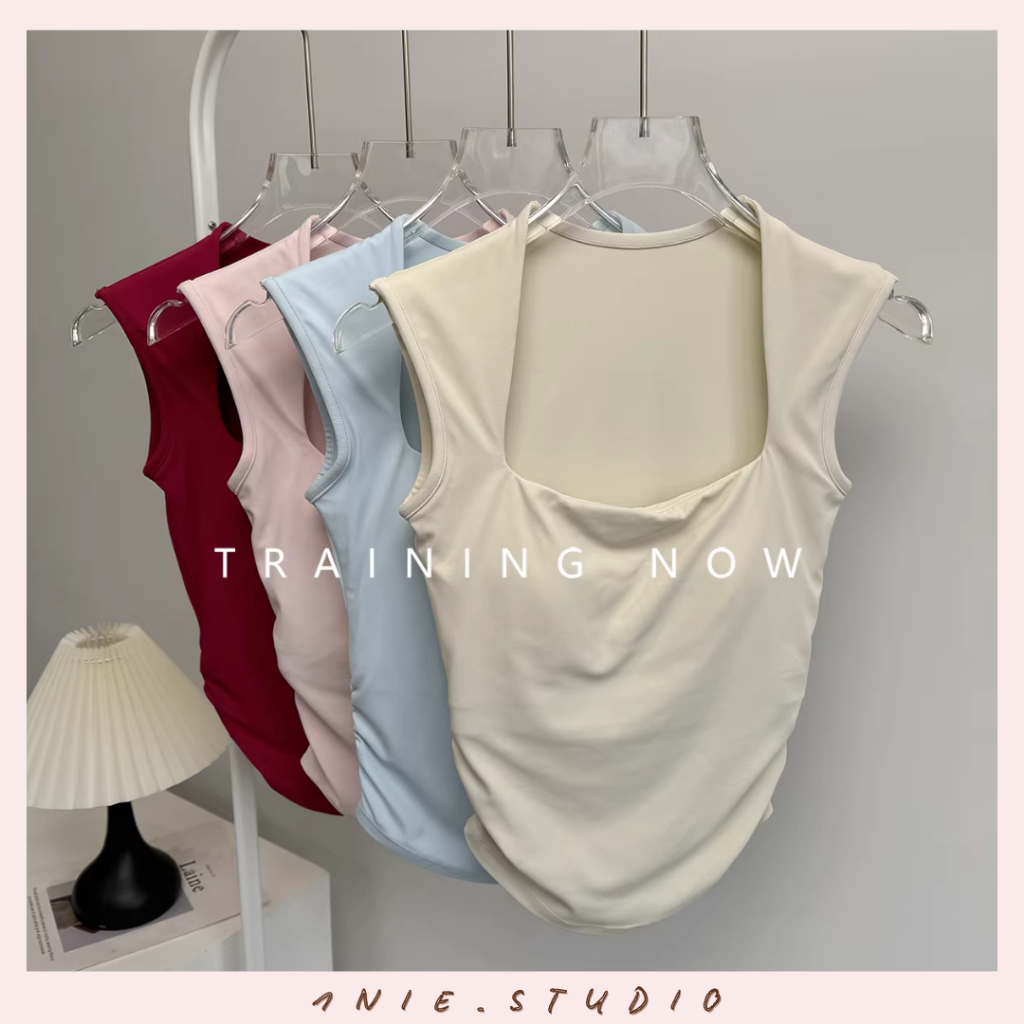 𝟏𝐍𝐈𝐄.𝐒𝐓𝐔𝐃𝐈𝐎 | Áo Tập Yoga & Bra Thể Thao 2 Trong 1 Thiết Kế ÔM SÁT Che Mỡ Nách, Vải Nhanh Khô Cao Cấp, Áo Thể Thao Nữ | BigBuy360 - bigbuy360.vn