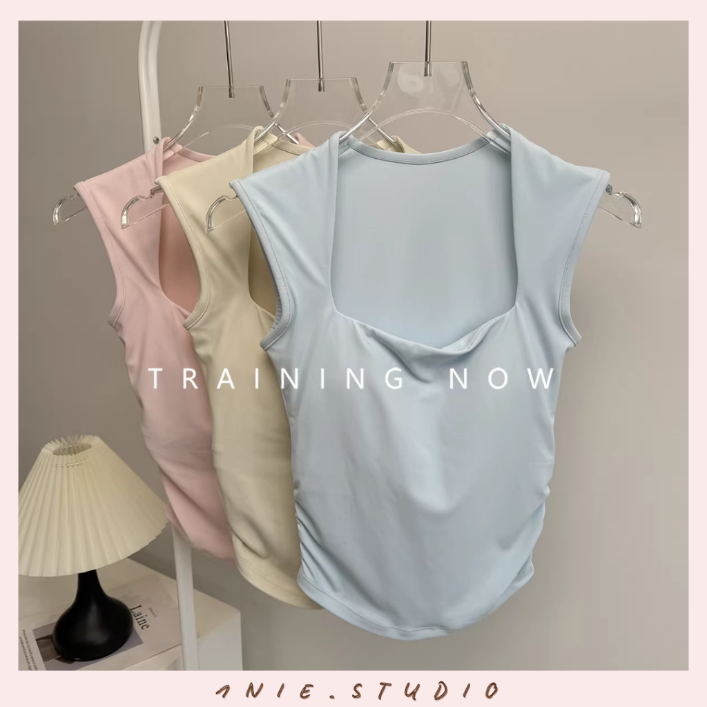 𝟏𝐍𝐈𝐄.𝐒𝐓𝐔𝐃𝐈𝐎 | Áo Tập Yoga & Bra Thể Thao 2 Trong 1 Thiết Kế ÔM SÁT Che Mỡ Nách, Vải Nhanh Khô Cao Cấp, Áo Thể Thao Nữ | BigBuy360 - bigbuy360.vn