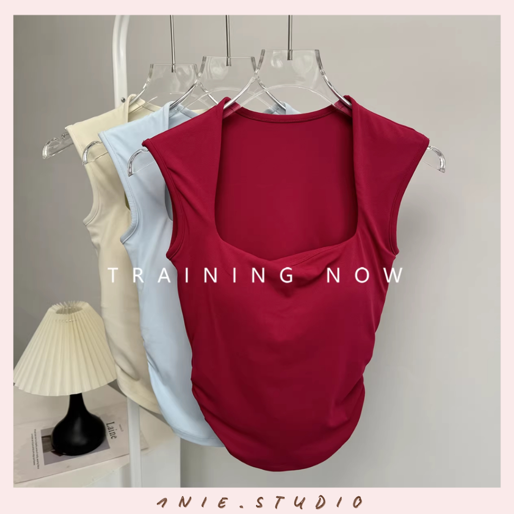 𝟏𝐍𝐈𝐄.𝐒𝐓𝐔𝐃𝐈𝐎 | Áo Tập Yoga & Bra Thể Thao 2 Trong 1 Thiết Kế ÔM SÁT Che Mỡ Nách, Vải Nhanh Khô Cao Cấp, Áo Thể Thao Nữ | BigBuy360 - bigbuy360.vn