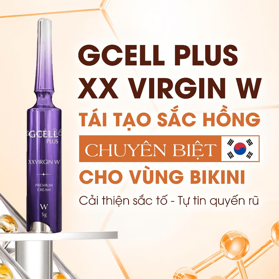 Kem Làm Hồng Nhũ Hoa & Vùng Kín Gcell XXVIRGIN Hàn Quốc - Dưỡng Hồng Tự Nhiên An toàn lành tính