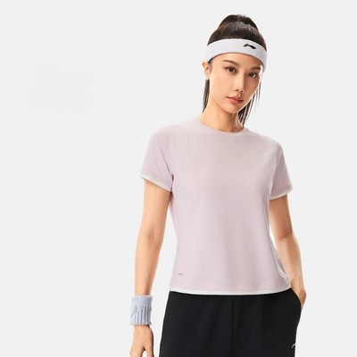 Áo T-shirt Thể Thao Nữ Thoáng mát, Thấm hút mồ hôi Li-Ning Tập luyện/Training ATSW182-3V