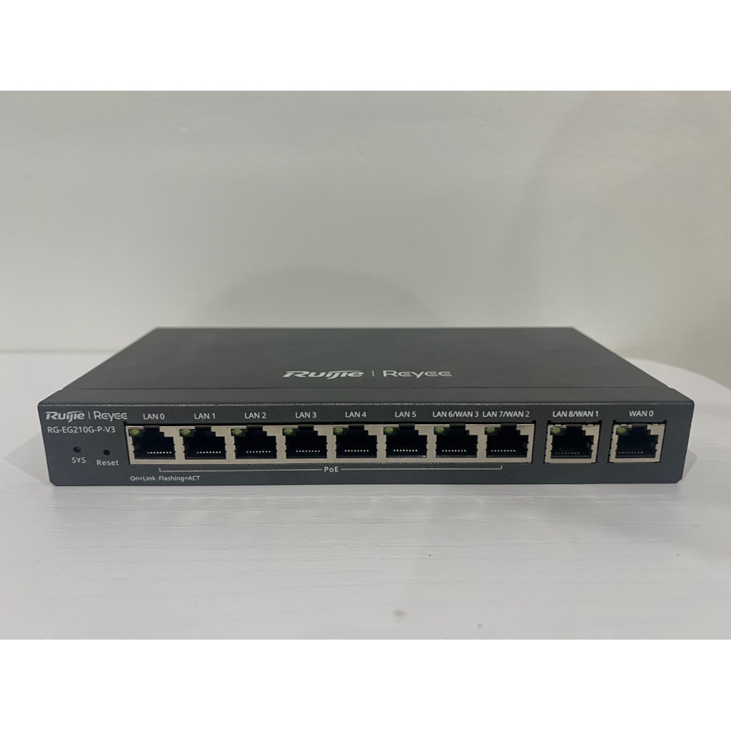 Thiết bị cân bằng tải 200 user, 8 Poe, 4 WAN, RG-EG210G-P V2,V3 210G-P (chính hãng)