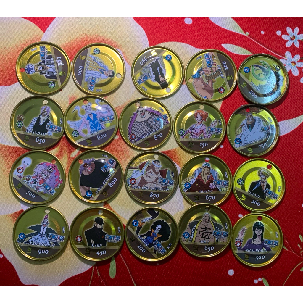 Thẻ Xu Tròn Lỗ Toonies One Piece Siêu Đẹp