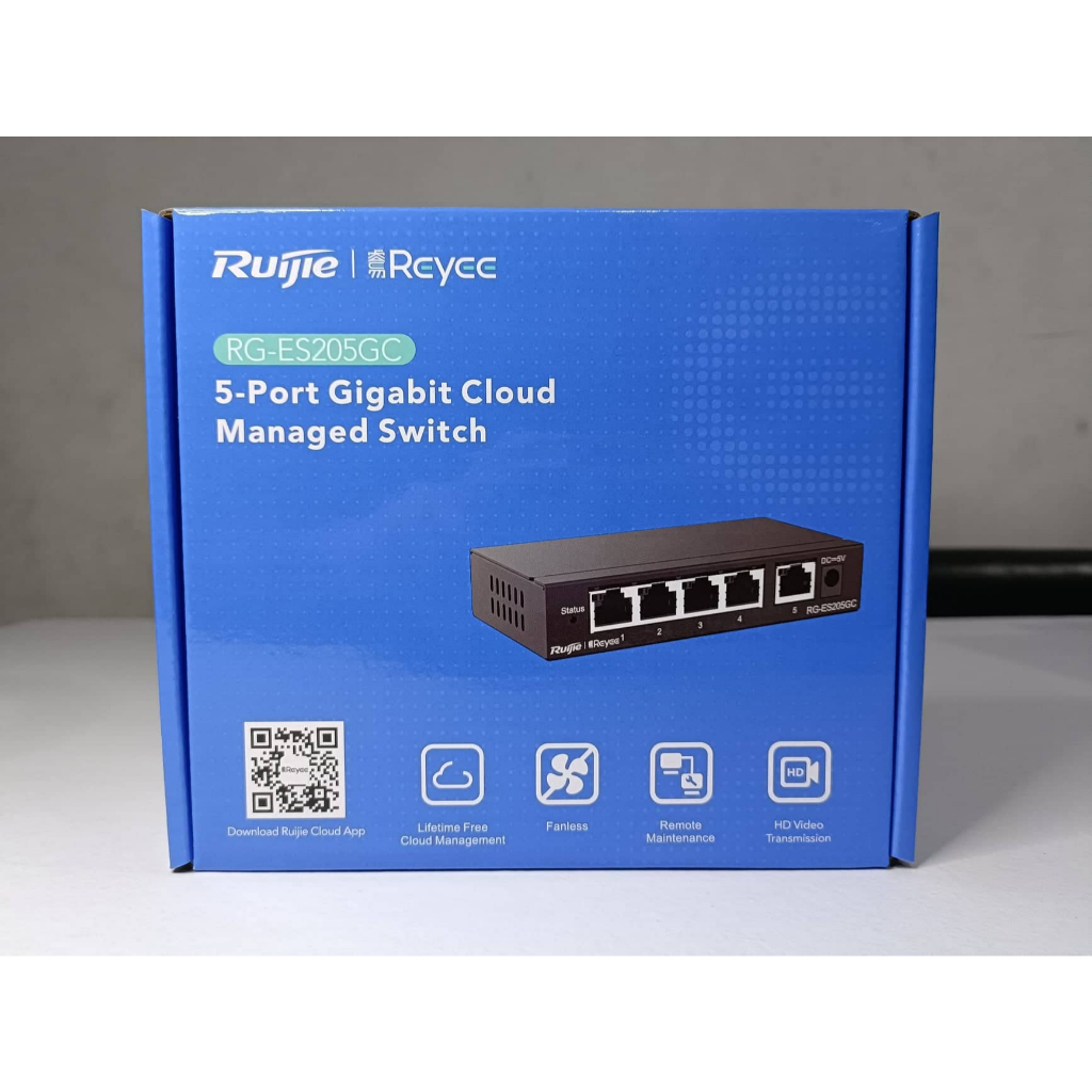 Bộ chia mạng 5 cổng giga 1000 thông minh, quản lý qua app, RG-ES205GC ( chính hãng)