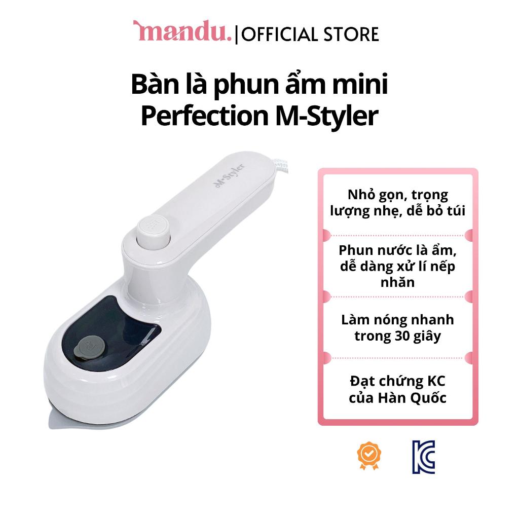 Bàn Là Phun Ẩm Mini M-Styler Hàn Quốc – Nhỏ Gọn, Du Lịch, Là Mọi Ngóc Ngách, Chứng Nhận KC An Toàn