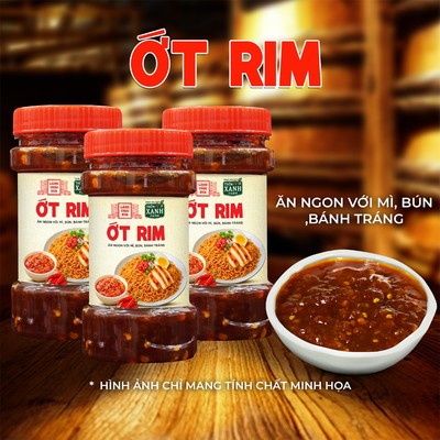 [Combo 3 hủ] Ớt Rim Làng Chài Xưa hủ 140g Làm Từ Ớt Tươi, Tỏi Tươi Ăn Kèm Với Bún, Mì, Bánh Tráng