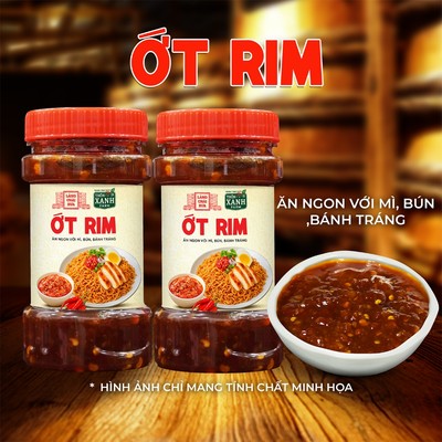 [Combo 2 hủ] Ớt Rim Làng Chài Xưa hủ 140g Làm Từ Ớt Tươi, Tỏi Tươi Ăn Kèm Với Bún, Mì, Bánh Tráng