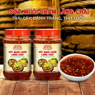 COMBO 2 HỦ Sốt muối chấm Làng Chài Xưa 290g nguyên liệu tươi chấm đa dạng trái cây thịt luộc hải sản