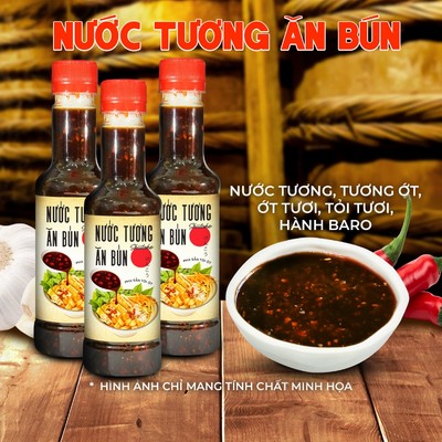 COMBO 3 CHAI Nước Tương Ăn Bún Pha Sẵn Ăn Liền Làng Chài Xưa 270g  - Ăn Bún Mì Rất Ngon
