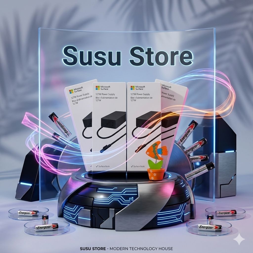 Sạc Chính Hãng Microsoft Surface 127w cho surface Book 3 , Studio laptop , Nguyên SEAL 100% - Nhập M