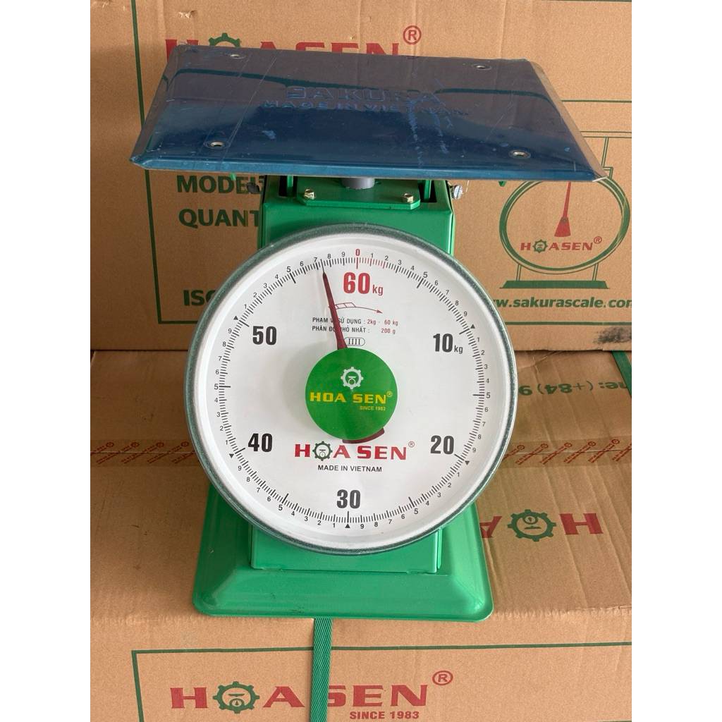 cân đồng hồ lò xo Hoa Sen 60kg