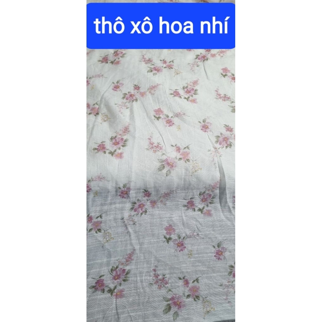 Vải thô sợi tre hoa nhí