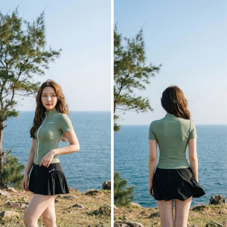 Quần bơi lẻ Nữ BIKINI PASSPORT kiểu xòe rũ - Đen - BS526_BL | BigBuy360 - bigbuy360.vn