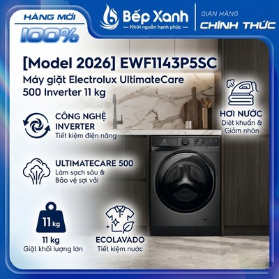 [Model 2026] EWF1143P5SC - Máy giặt Electrolux UltimateCare 500 Inverter 11 kg EWF1143P5SC