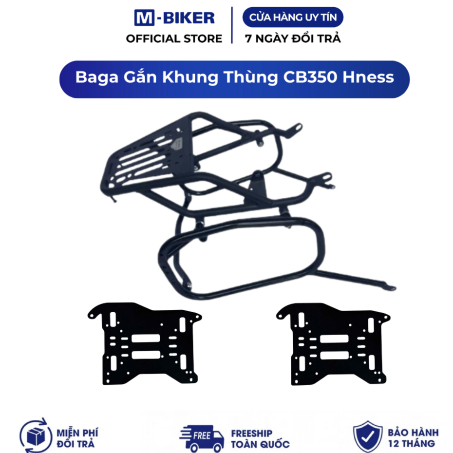 Baga CB350 Gắn Khung Thùng, baga cb350 hness gắn khung thùng | M-Biker