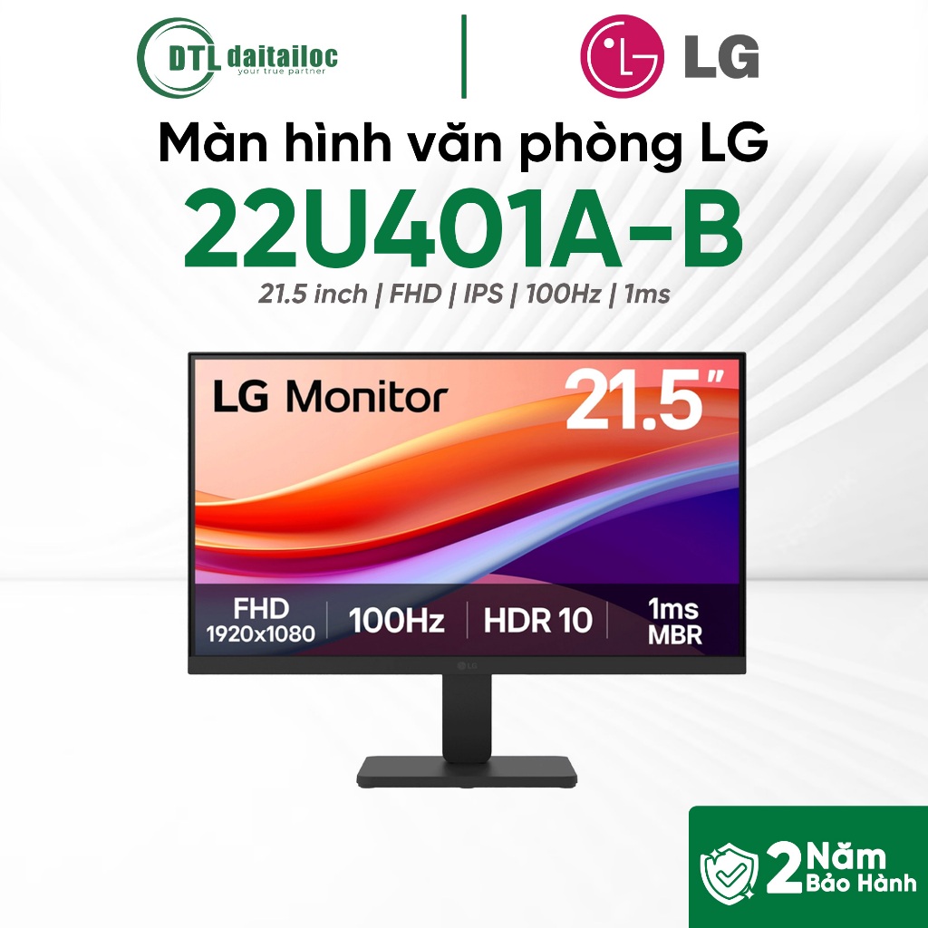 Màn hình văn phòng LG 22U401A-B 22inch FHD VA 100HZ 1MS | Chính Hãng | Bảo Hành 24 Tháng