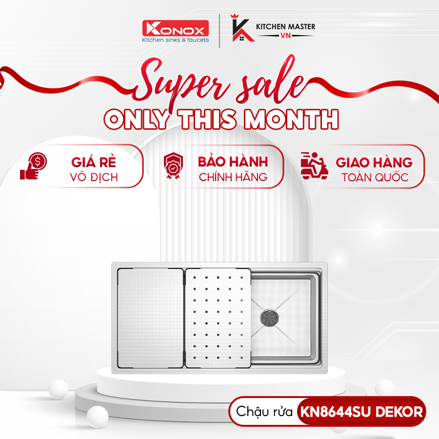 Chậu Rửa Chén Konox Dekor KN8644SU – Đa Năng Thiết Kế Tối Ưu Không Gian Bếp