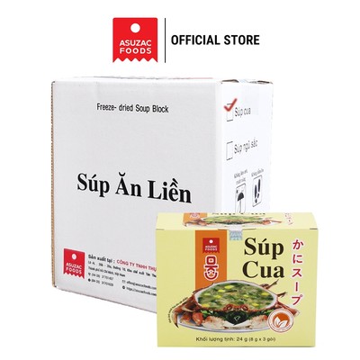 Thùng 6 hộp Súp cua Asuzac (24g x 6 hộp)