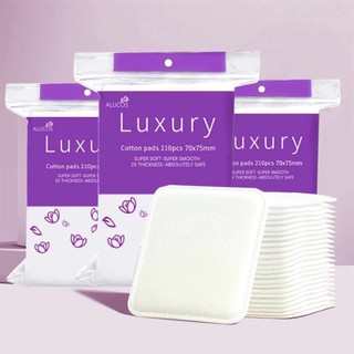 Bông Tẩy Trang Alucos Luxury Mềm Mịn Giúp Làm Sạch Da Size 210 Miếng