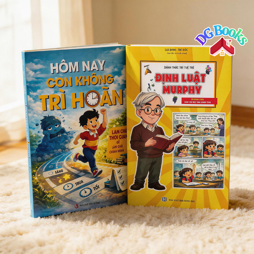 Sách - Combo 2 cuốn sách Định Luật Murphy + Hôm Nay Con Không Trì Hoãn