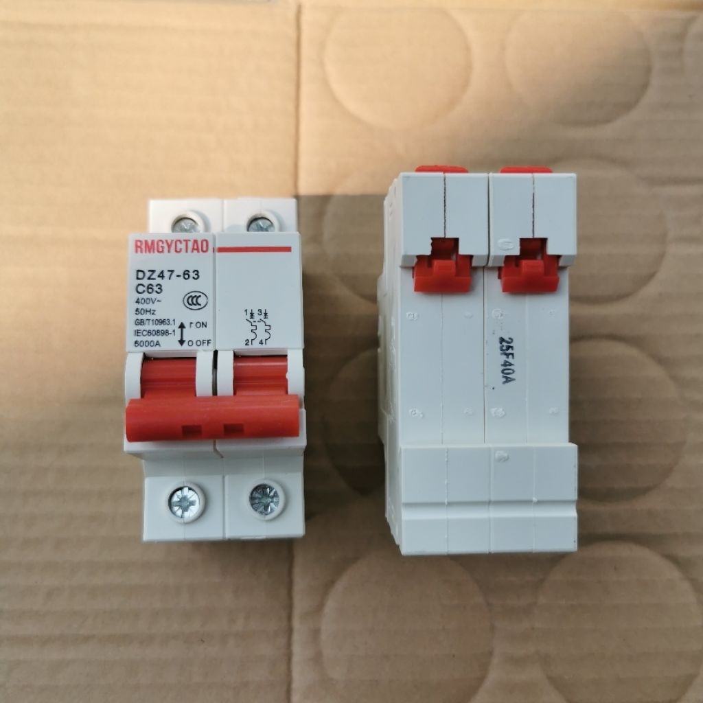 aptomat 2P MCB 63A cầu dao an tòan