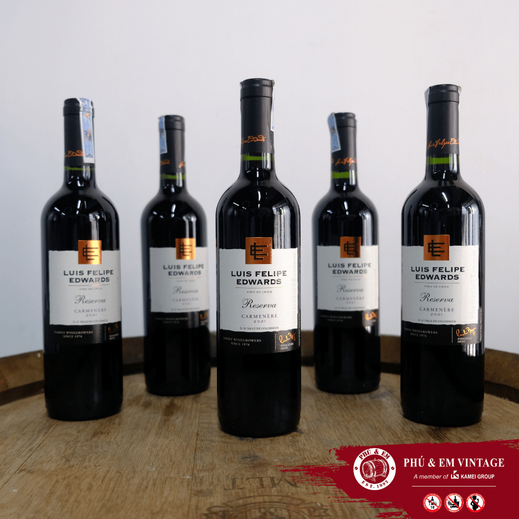 Rượu Vang Đỏ Chile Luis Felipe Edwards Reserva Carmenere