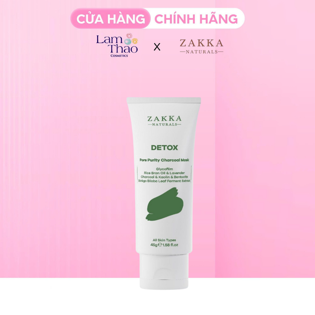 Mặt Nạ Zakka Naturals Detox Pore Purity Charcoal Mask