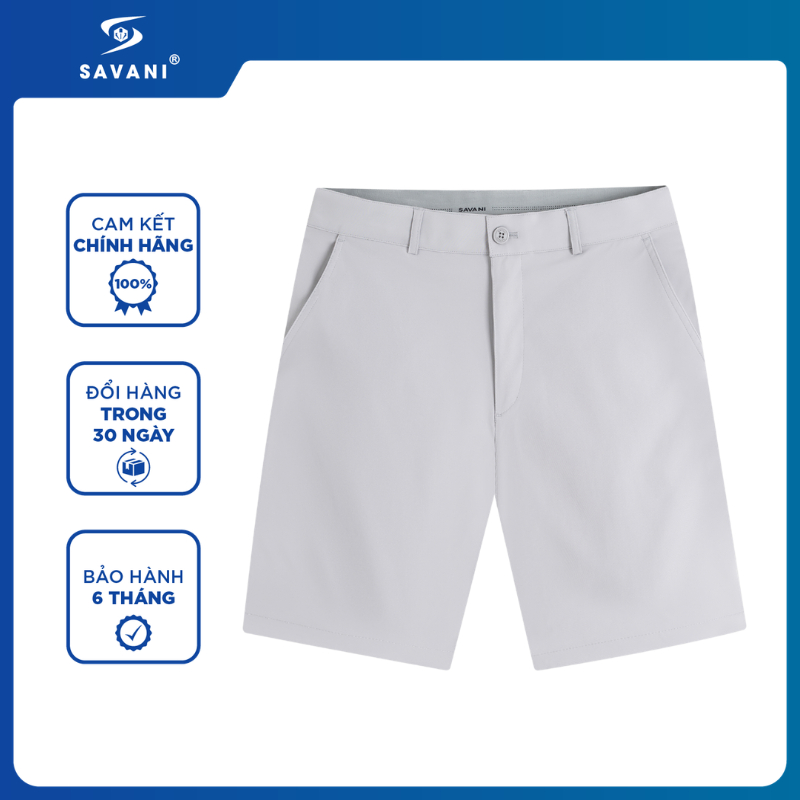 Quần Short Gió Nam SAVANI Cao Cấp, Quần Short Gió Cạp Âu Thoải Mái Co Giãn Tốt MSGA017S6