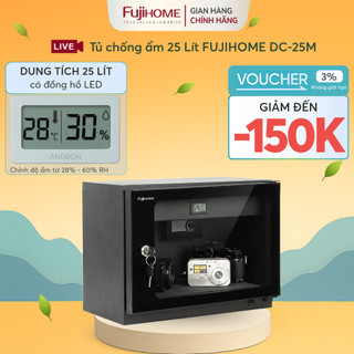 Tủ chống ẩm máy ảnh 25L Nhập Khẩu FUJIHOME DC-25M đa chức năng, tủ hút ẩm bảo quản đồ điện tử