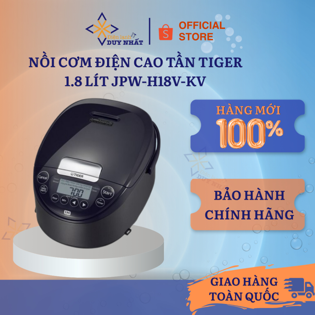 Nồi cơm điện cao tần Tiger 1.8 lít JPW-H18V-KV