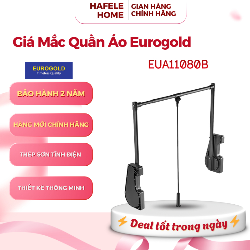 Giá Mắc Quần Áo Di Động Eurogold EUA11080B - Inox - Nâng Hạ Linh Hoạt Tận Dụng Không Gian- EEH