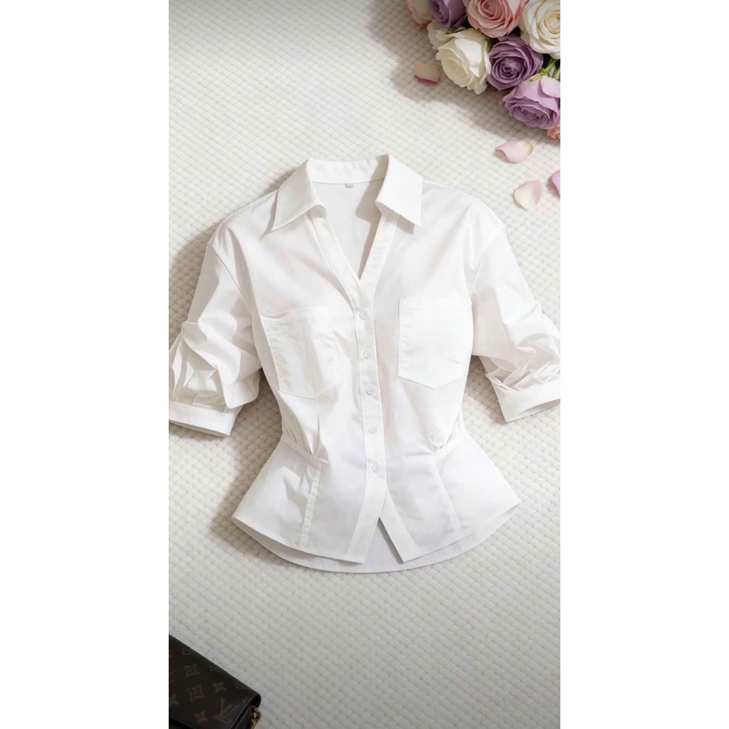 Áo Bigsize Nữ Tú Mỡ Áo Bigsize Thiết Kế Kiểu Túi Trước Đi Chơi Đi Tiệc Đủ Size 45-80kg AK0428 | BigBuy360 - bigbuy360.vn