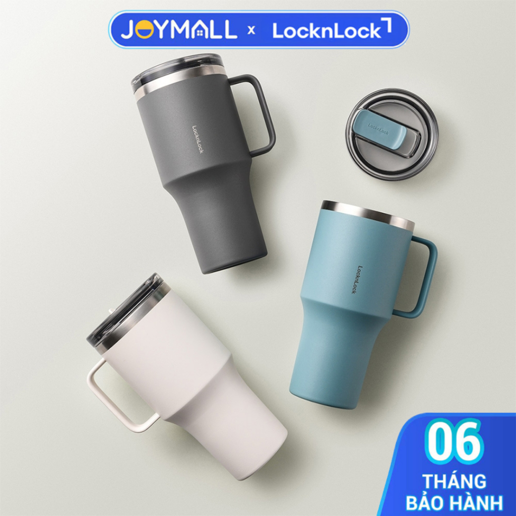 Bình Giữ Nhiệt LocknLock Metro King LHC4326 820ml, Thép Không Gỉ, Hàng Chính Hãng, Có Tay Cầm - JoyM