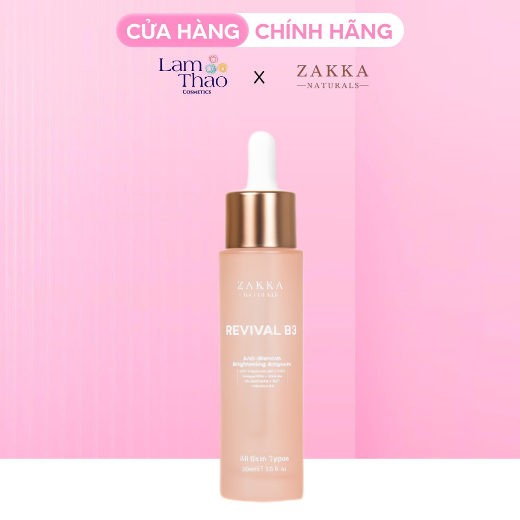 Tinh Chất Zakka Naturals Revival B3 Anti-Blemish Brightening Ampoule