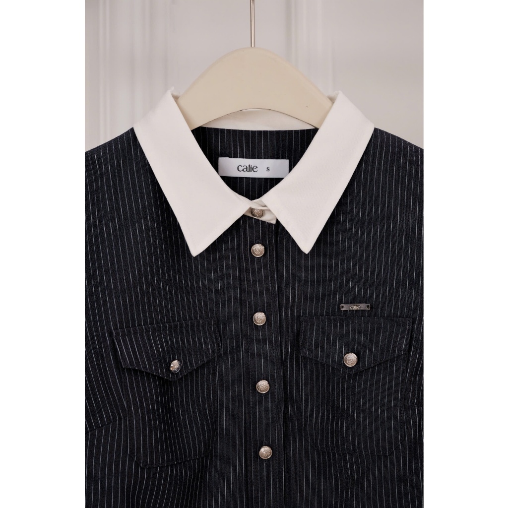 (Little Women) Quần suông tuýt sy kẻ, form basic, thanh lịch, tôn dáng thời trang thiết kế Calie QX076 | BigBuy360 - bigbuy360.vn