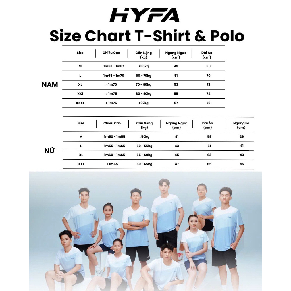 [SALE SỐC] Áo thun thể thao HYFA chính hãng - nhiều mẫu