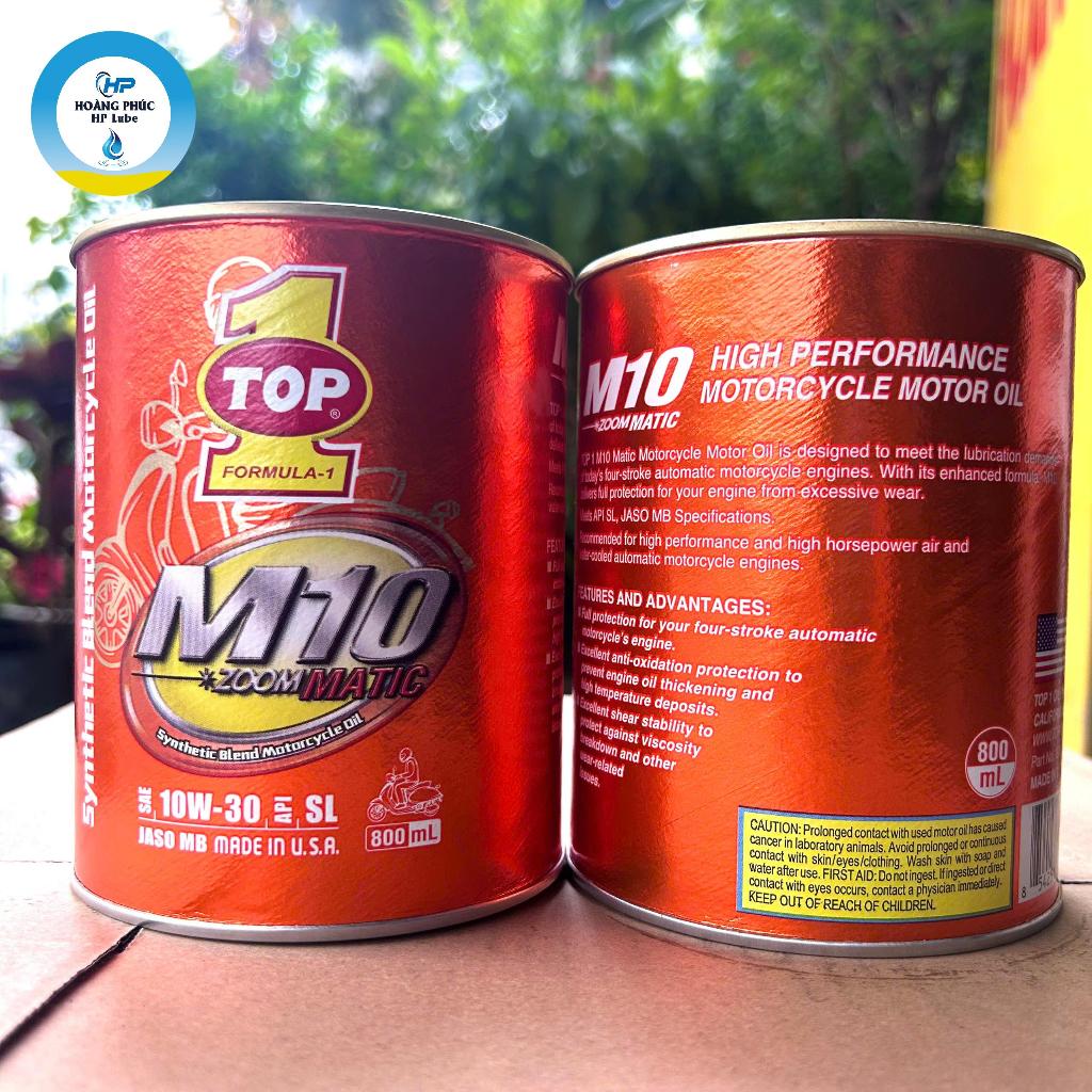 Nhớt Top 1 10w30 JASO MB 800ml Cho Xe Tay Ga Được Nhập Khẩu Từ Mỹ
