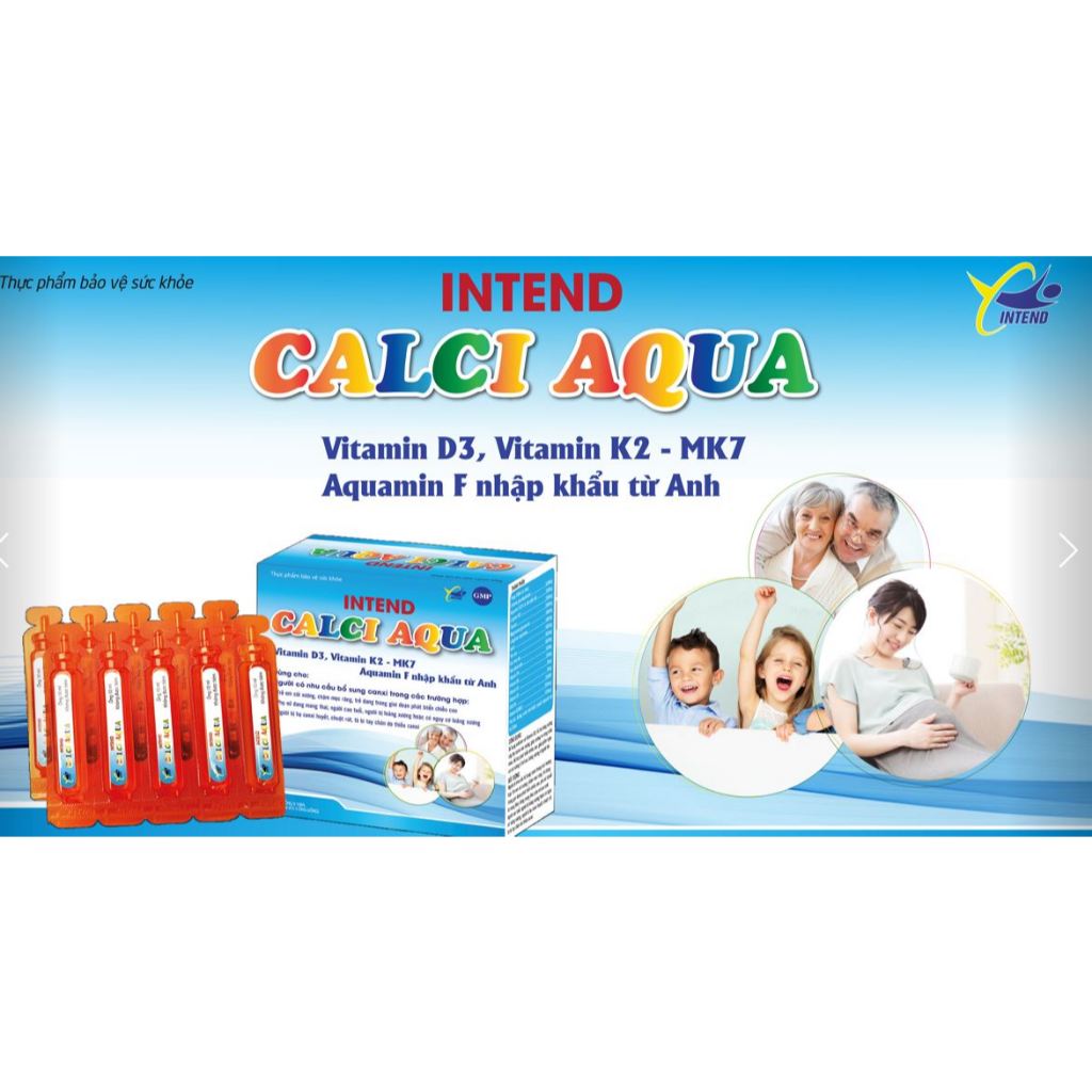 (CHÍNH HÃNG) CALCI AQUA Bổ sung Calcium, Vitamin K2 và Vitamin D3, hỗ trợ tăng cường hấp thu canxi v