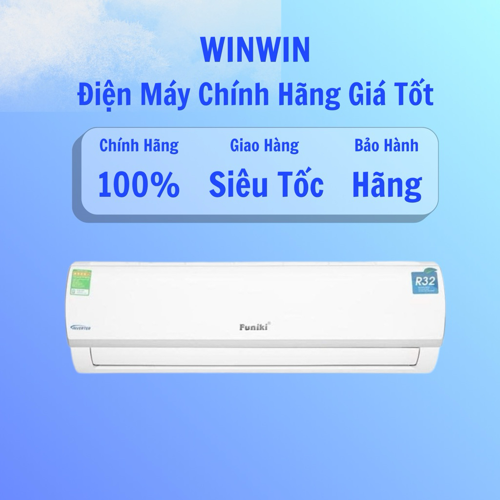 Máy lạnh/ Điều hòa Funiki HIC18TMU - 18.000BTU - Điều hòa 1 chiều Inverter gas R32 - Máy lạnh giá rẻ