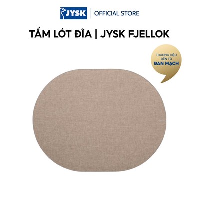 Tấm lót đĩa | JYSK FJELLOK | nhựa PP | nâu | R33xD43cm