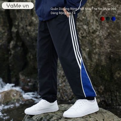 Quần Dù Ống Rộng Phối Màu The No Style 099 Dáng Rộng Rãi F4 23637 |YaMe|