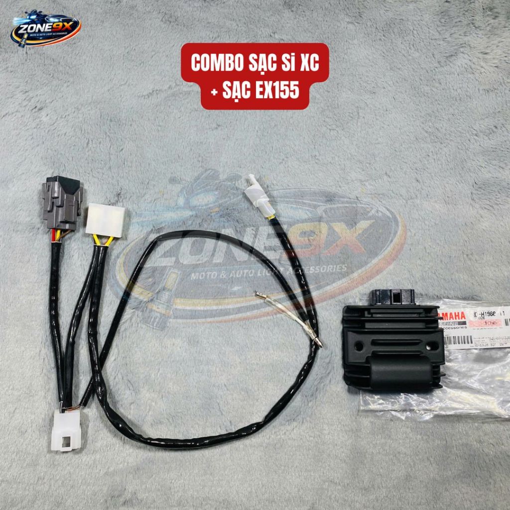 COMBO lên Sạc cho Sirius Fi, Xăng cơ dùng Sạc EX155, Ex150, HCE  NEW  | Zone9x
