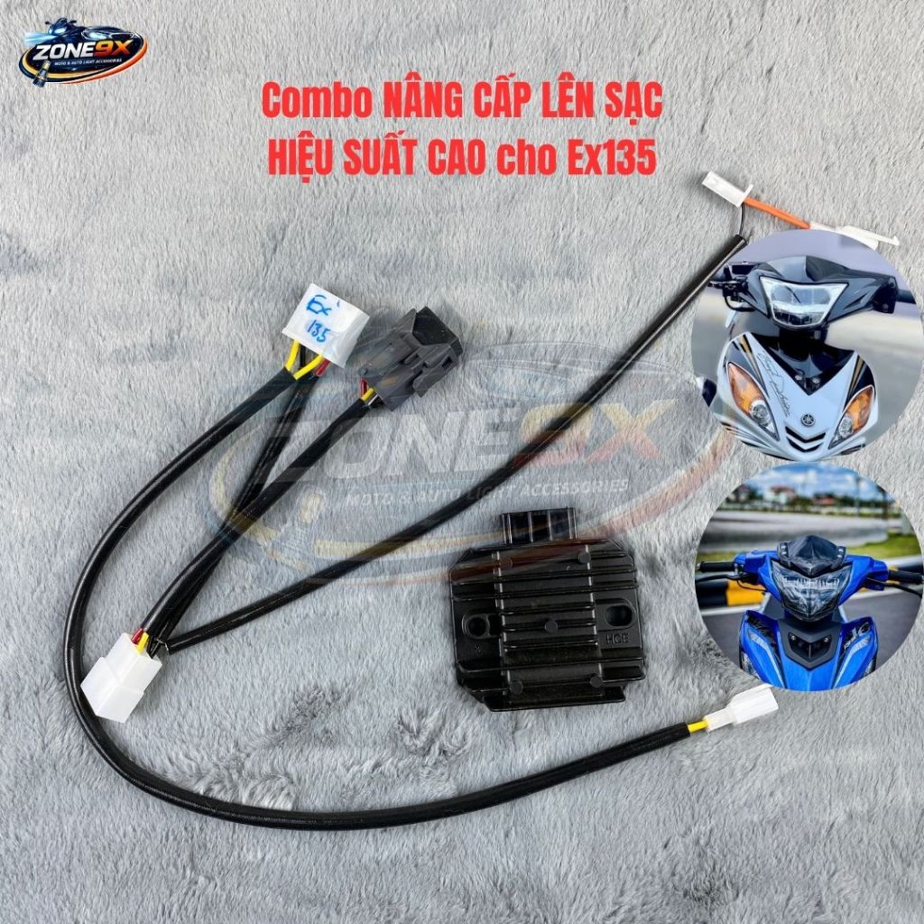 Combo SẠC công suất lớn cho Ex135 4 số, 5 số | Zone9x