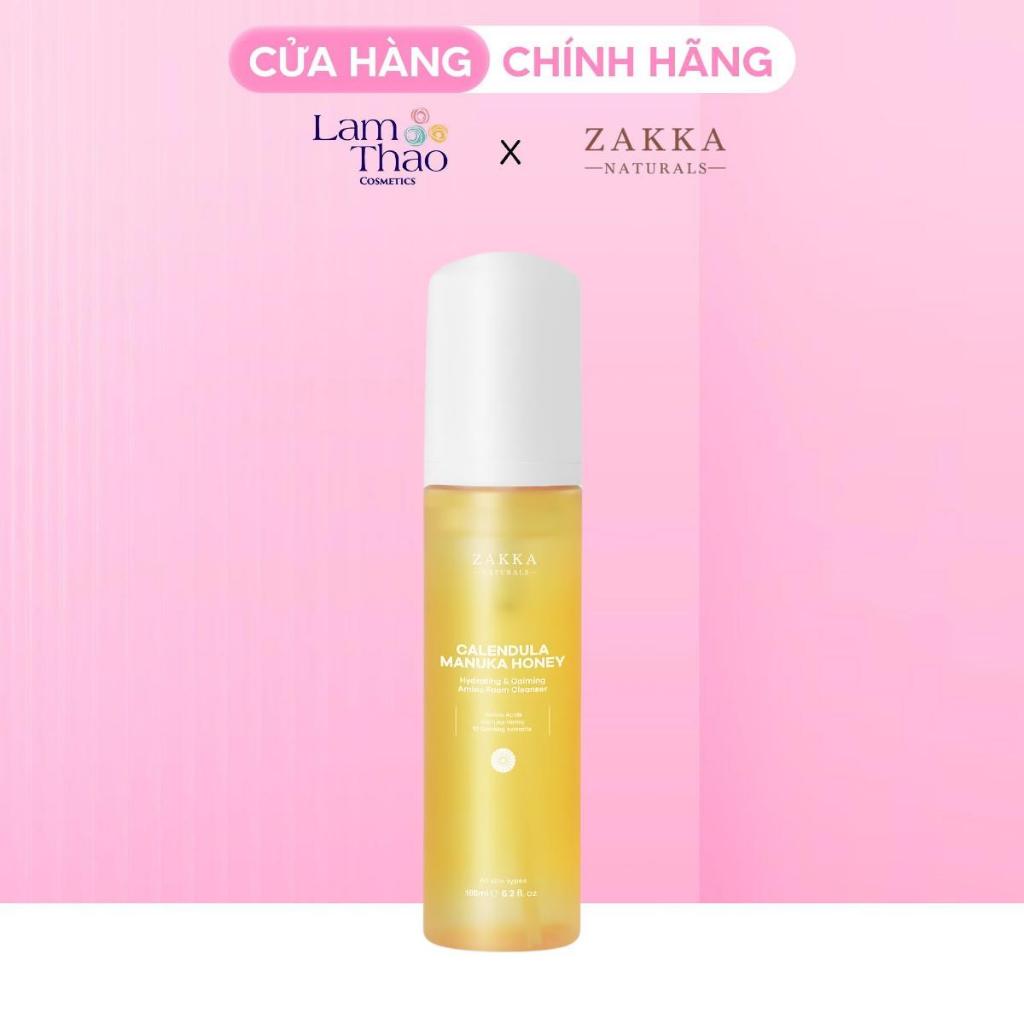 Sữa Rửa Mặt Zakka Naturals Calendula Manuka Honey Hydrating Calming Amino Foam Cleanser