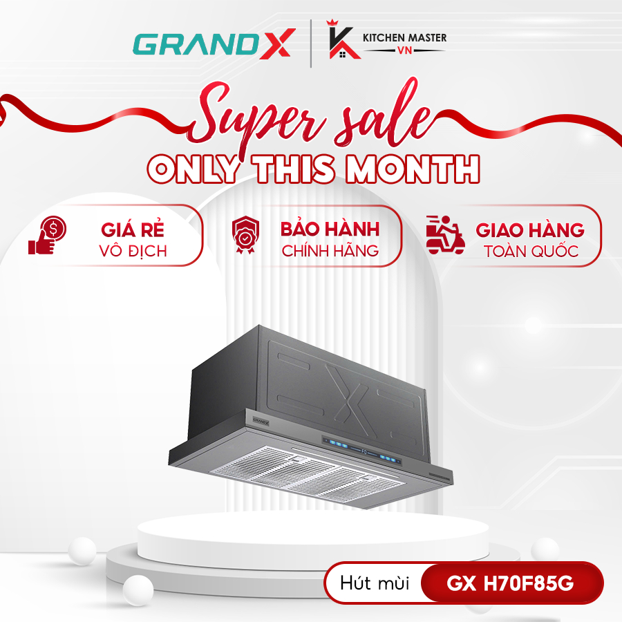 Máy hút mùi GrandX GX H70F85G - Máy Hút Mùi Âm Tủ Tiện Lợi