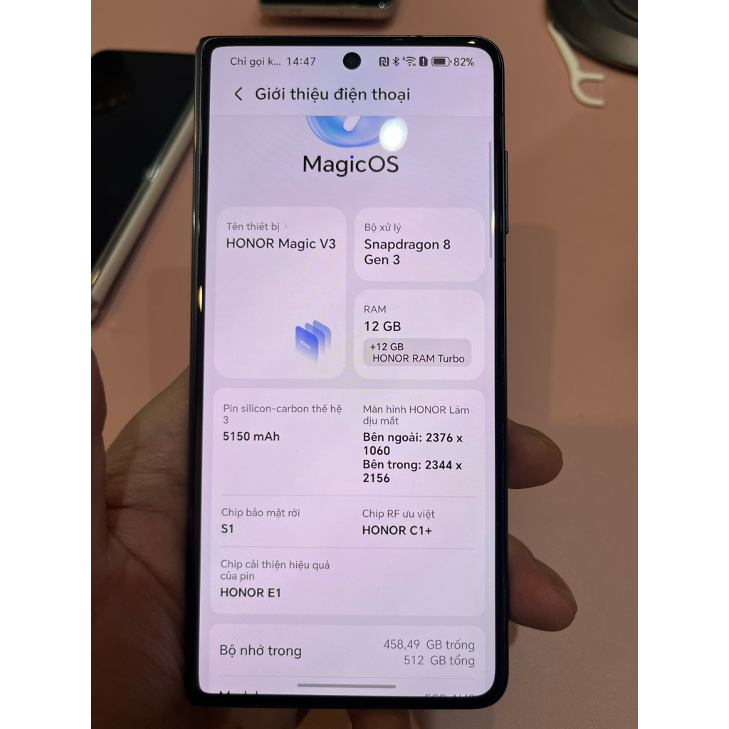 Honor Magic V3 Quốc tế 12/512 máy đẹp 97-98%