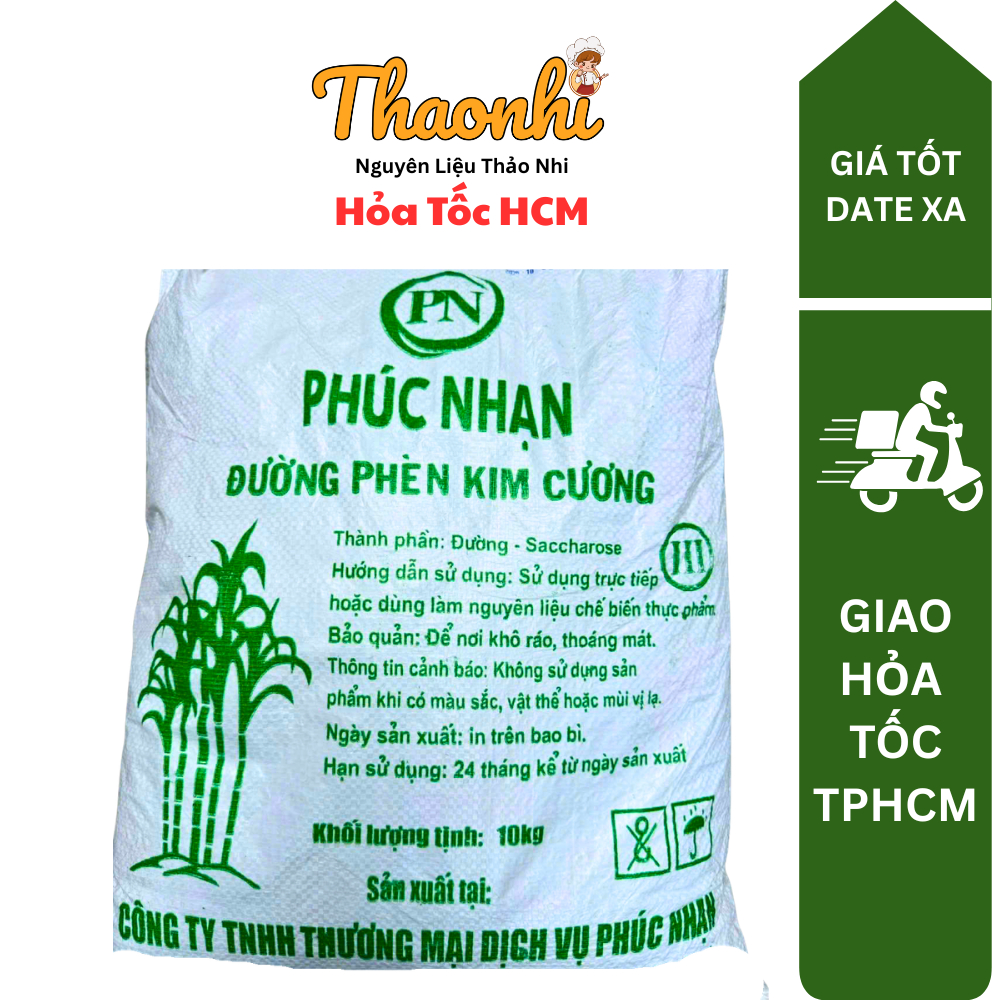 (Bao 10kg) Đường Phèn Kim Cương / Bi Phúc Nhạn