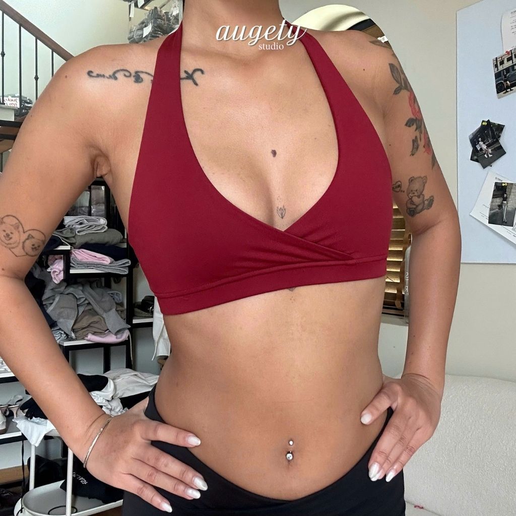 Áo Bra Nữ Gom Ngực Cổ Yếm Có Mút Tháo Rời Augety Studio, MOLLY Halter-Neck Bras | BigBuy360 - bigbuy360.vn