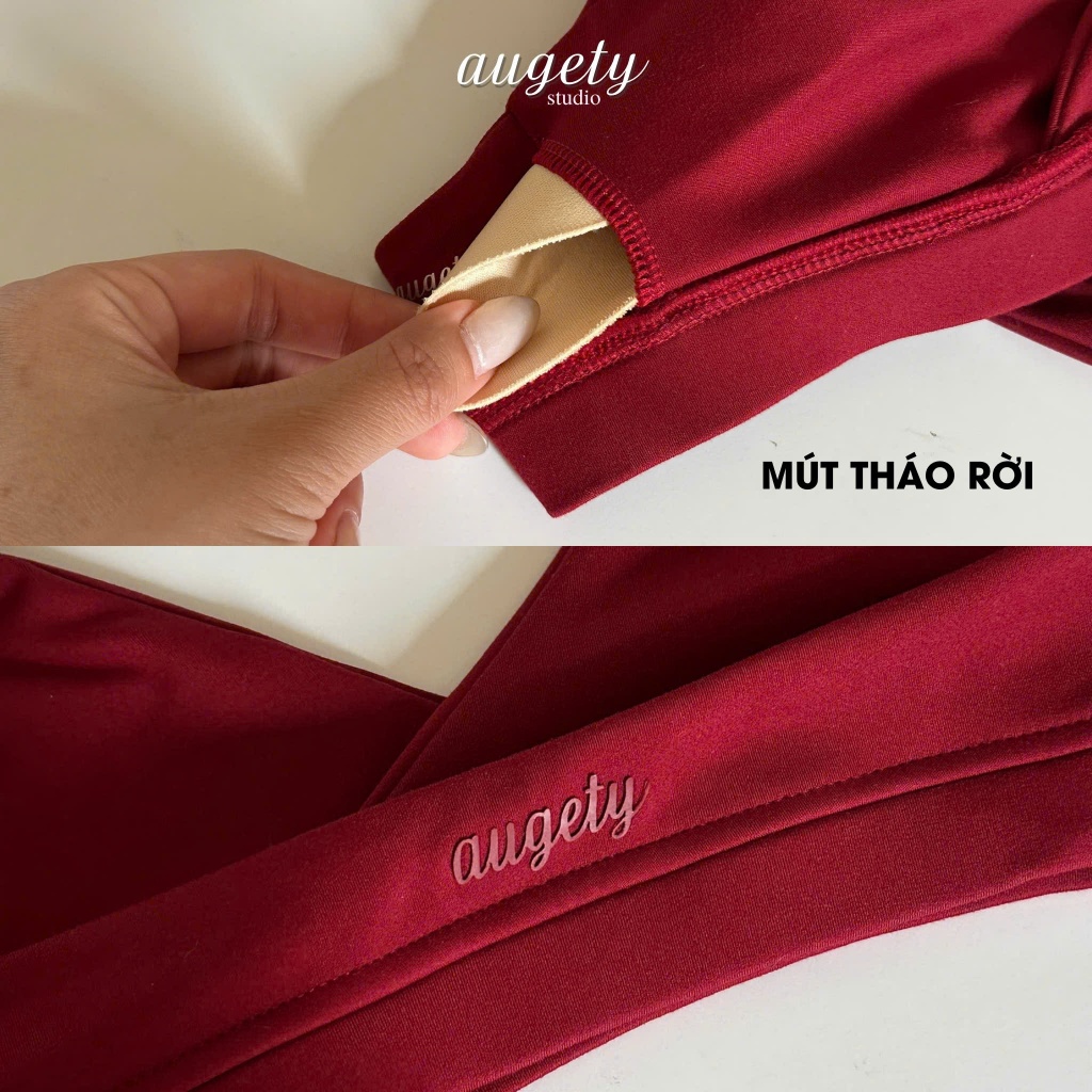 Áo Bra Nữ Gom Ngực Cổ Yếm Có Mút Tháo Rời Augety Studio, MOLLY Halter-Neck Bras | BigBuy360 - bigbuy360.vn