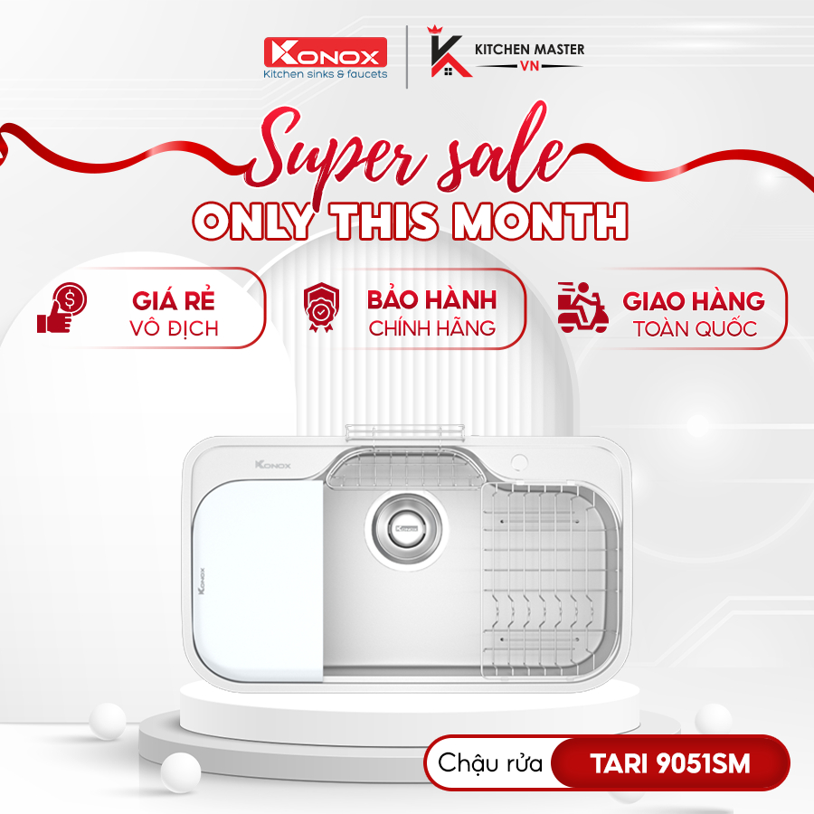 Chậu Rửa Bát Konox Tari 9051SM - Thiết Kế Cân Đối Hài Hòa
